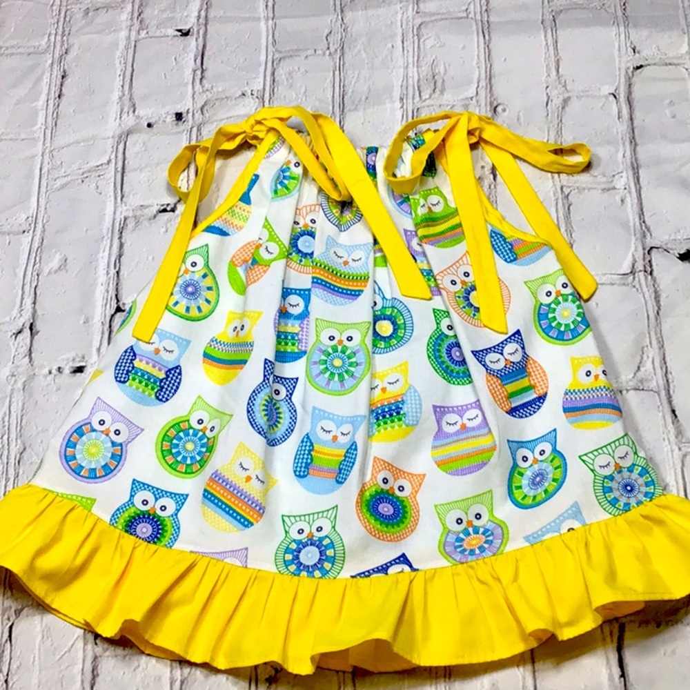 Beautiful Hand Made Pillow Case Dress 12m